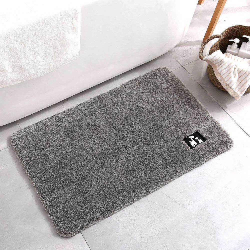 Mircrofiber Bath Mat Super Absorbent Bathroom Carpets Rugs Bathtub Floor Mat Doormat For Shower Room Toilet Bathroom Mat 4 Size