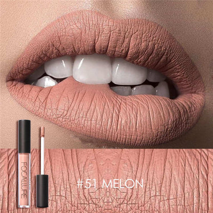 FOCALLURE Matte Liquid Lipstick Waterproof Moisturizer Smooth Lip Stick Long-lasting Lip Tint Cosmetic Lip Makeup