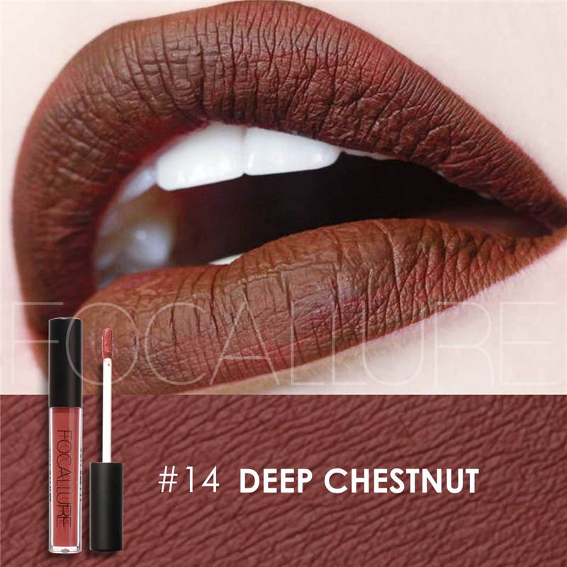 FOCALLURE Matte Liquid Lipstick Waterproof Moisturizer Smooth Lip Stick Long-lasting Lip Tint Cosmetic Lip Makeup