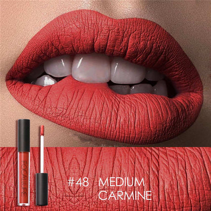 FOCALLURE Matte Liquid Lipstick Waterproof Moisturizer Smooth Lip Stick Long-lasting Lip Tint Cosmetic Lip Makeup