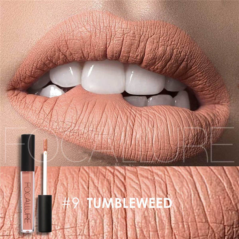 FOCALLURE Matte Liquid Lipstick Waterproof Moisturizer Smooth Lip Stick Long-lasting Lip Tint Cosmetic Lip Makeup