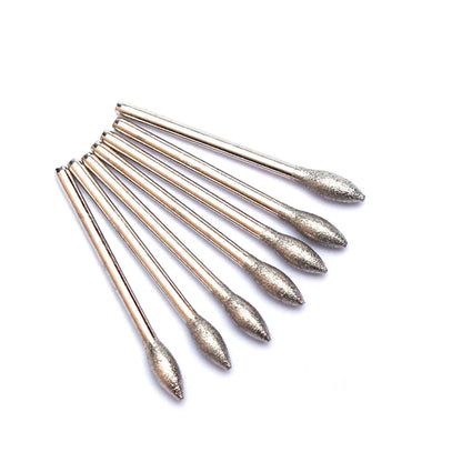 7pcs/Set Diamond Nail Drill Bit Rotery Electric Milling Cutters For Pedicure Manicure Files Cuticle Burr Nail Tools Accessories