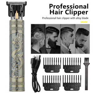 Men's Shaver Trimmer for men Beard Haircut Machine USB Dragon