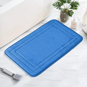 Bathroom Mat Floor Mats Non Slip Carpet Shower Room Doormat Soft and Comfortable Absorbent Machine Washable Easier To Dry