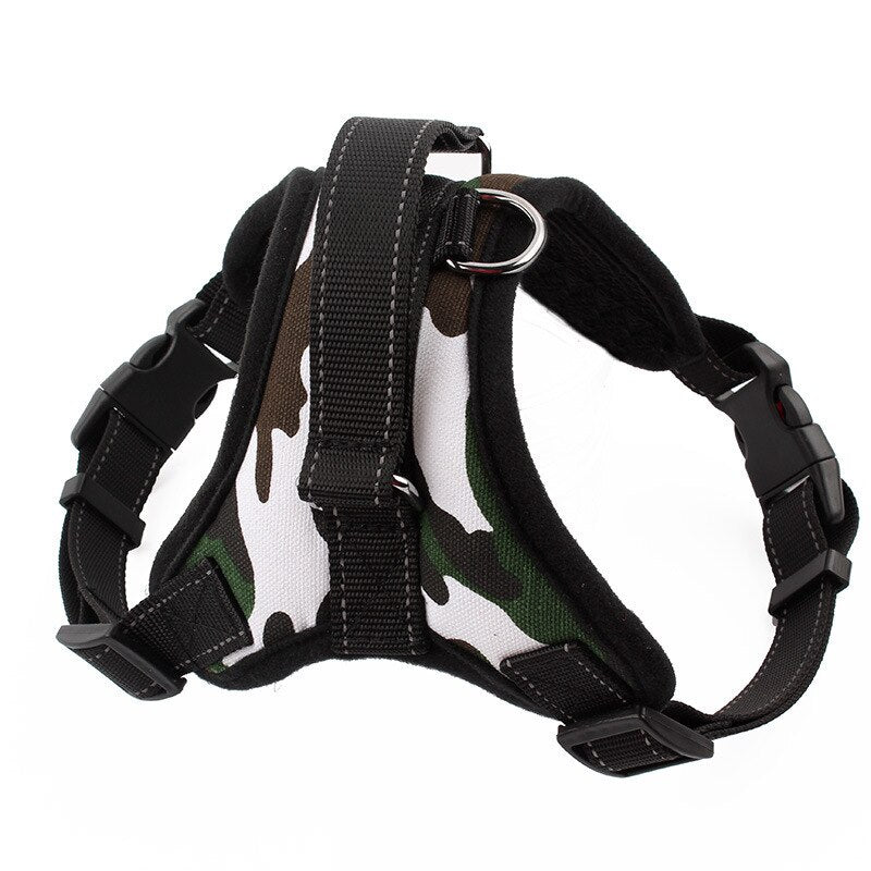 Nylon Heavy Duty Dog Pet Harness Collar K9 Padded Extra Big Large Medium Small Dog Harnesses vest Husky Dogs Supplies