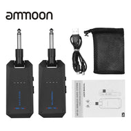 ammoon AM-5G Wireless 5.8G Guitar System Audio Transmitter and Receiver ISM Band for Electric Bass Guitars Amplifier Accessories