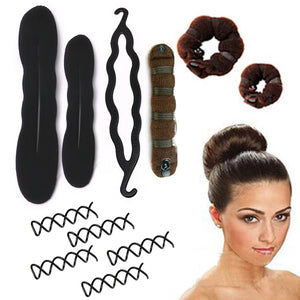 Magic Donut Hair Bun Maker Women Hair Accessories Braiding Hair Styling Tools DIY Hairstyle Braider Twist Hair Clips Hairpins