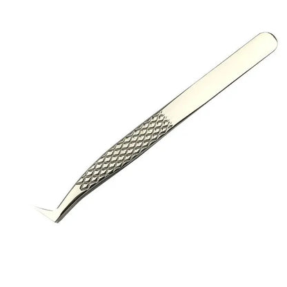 1Pcs Eyelashes Tweezers Stainless Steel superhard  High Precision Anti-static tweezers for Eyelash Extensions Lashes tools