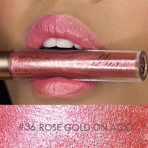 FOCALLURE Waterproof Liquid Lipstick Batom Red Velvet Lip Tint Brown Nude Matte Lipstick Colourful Makeup Cosmetics Maquiagem