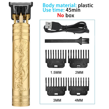 Men's Shaver Trimmer for men Beard Haircut Machine USB Dragon