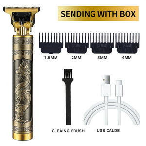 2023 New Vintage T9 Electric Cordless Hair Cutting Machine Professional Hair Barber Trimmer For Men Clipper Shaver Beard Lighter