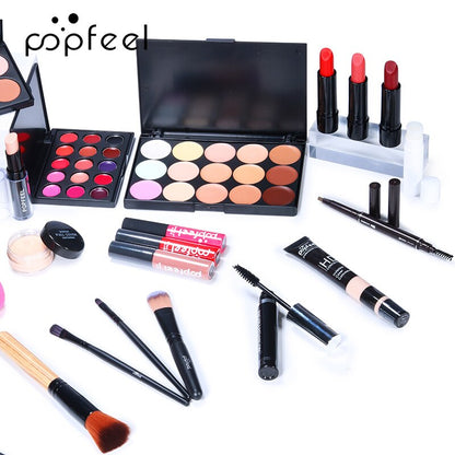 Fashion Make Up Kit Female Beginner Student Novice Full Set Light Makeup Light Makeup Gift Box Cosmetic Combination Waterproof