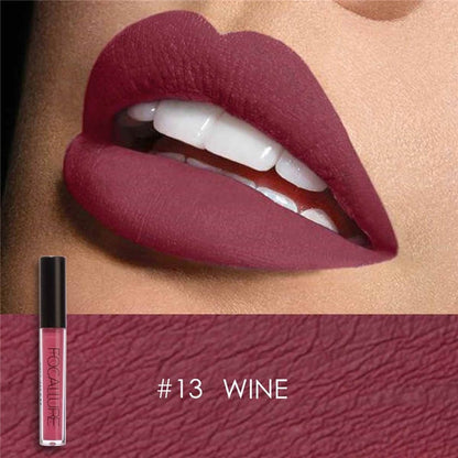 FOCALLURE Matte Liquid Lipstick Waterproof Moisturizer Smooth Lip Stick Long-lasting Lip Tint Cosmetic Lip Makeup