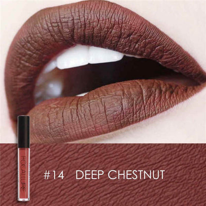 FOCALLURE Matte Liquid Lipstick Waterproof Moisturizer Smooth Lip Stick Long-lasting Lip Tint Cosmetic Lip Makeup