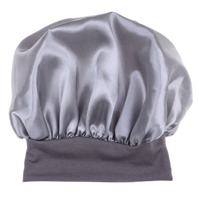 Women Night Sleep Hat Adjust Satin Bonnet Hair Styling Cap Long Hair Care 29 Styles Silk Head Wrap Shower Cap Hair Styling Tools