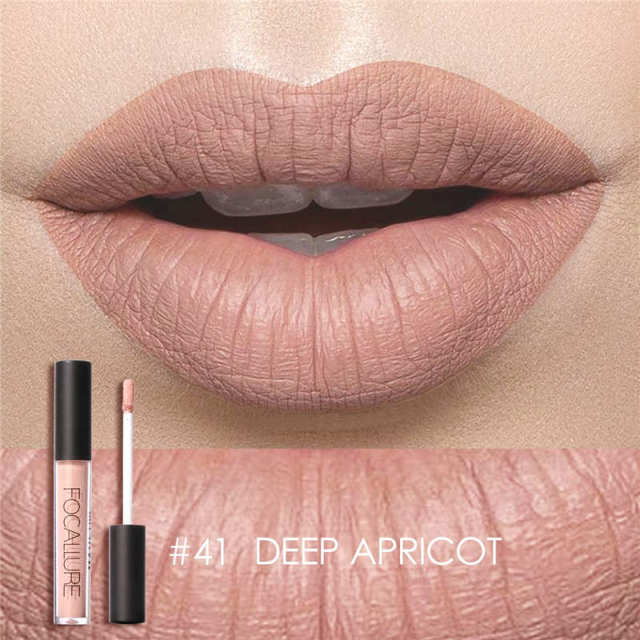 FOCALLURE Matte Liquid Lipstick Waterproof Moisturizer Smooth Lip Stick Long-lasting Lip Tint Cosmetic Lip Makeup