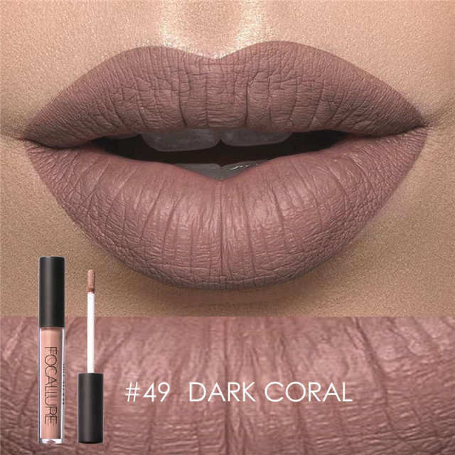 FOCALLURE Matte Liquid Lipstick Waterproof Moisturizer Smooth Lip Stick Long-lasting Lip Tint Cosmetic Lip Makeup